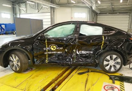 Tesla Model Y, Euro NCAP'ten 5 Yıldız Almayı Başardı