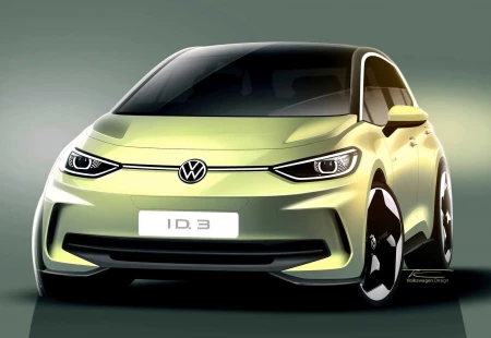 Makyajlı Volkswagen ID.3'ün Eskiz Çizimleri Paylaşıldı