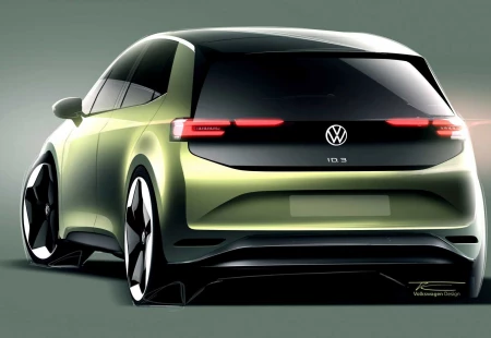 Makyajlı Volkswagen ID.3'ün Eskiz Çizimleri Paylaşıldı