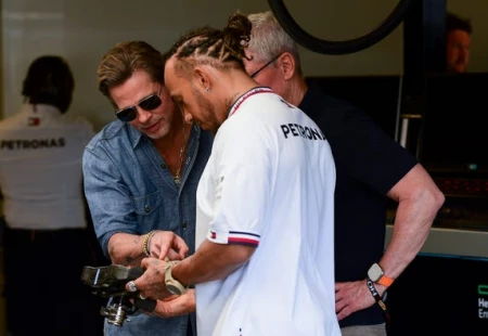 Brad Pitt İle Lewis Hamilton Yarışacak!