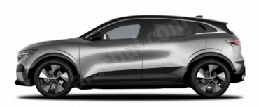 mineral gri ve siyah tavan Megane E-Tech